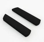 armleuning pads: zwart