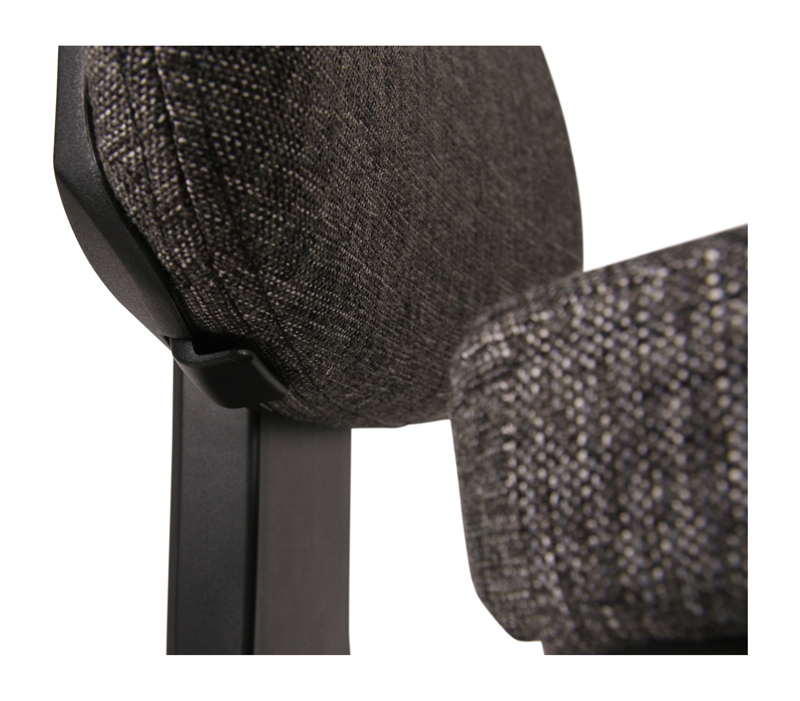 Detail bedieningsknop hoogteverstelling rug