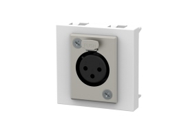 M45 opite 1: M45 1v XLR inzetplaat wit