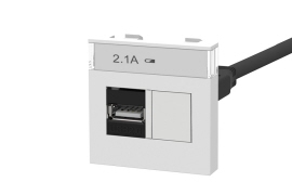 M45 opite 1: M45 1v USB lader 3.1A wit 